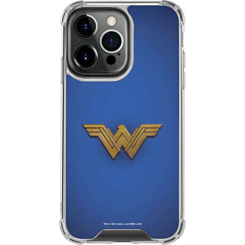 DC Comics Wonder Woman Movie Emblem iPhone 14 Pro Clear Case